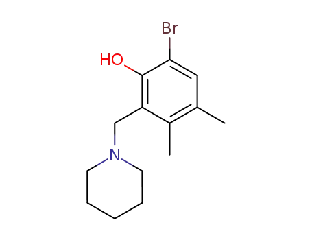 6-bromo-3,4-dimethyl-2-piperidinomethyl-phenol
