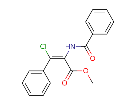 α-benzoylamino-β-chloro-cinnamic acid methyl ester