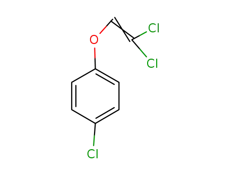 Molecular Structure of 3203-92-7 (Benzene, 1-chloro-4-[(2,2-dichloroethenyl)oxy]-)