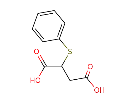 Molecular Structure of 884-34-4 (2-(phenylsulfanyl)butanedioic acid)