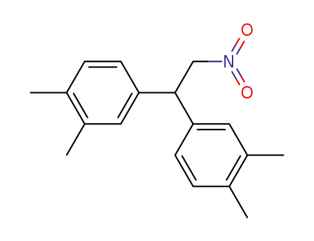 Molecular Structure of 63407-15-8 (Benzene, 1,1'-(2-nitroethylidene)bis[3,4-dimethyl-)