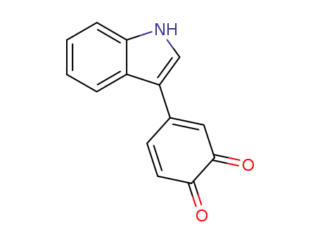 Molecular Structure of 107916-94-9 (4-indol-3-yl-[1,2]benzoquinone)