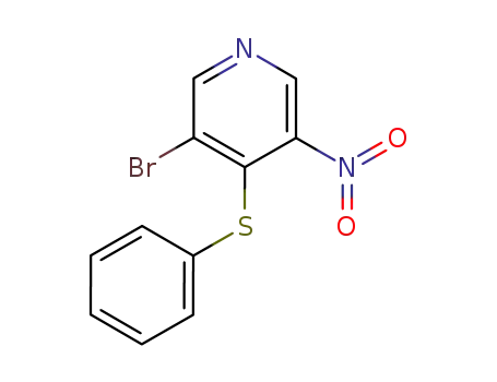 3-bromo-5-nitro-4-phenylsulfanyl-pyridine