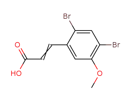 2,4-dibromo-5-methoxy-cinnamic acid