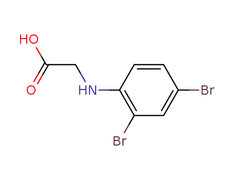 Molecular Structure of 98437-47-9 (<i>N</i>-(2,4-dibromo-phenyl)-glycine)