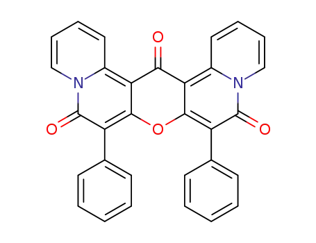 7,9-diphenyl-pyrano[3,2-<i>a</i>;5,6-<i>a</i>']diquinolizine-6,10,16-trione