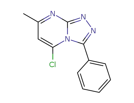 5-chloro-7-methyl-3-phenyl-[1,2,4]triazolo[4,3-<i>a</i>]pyrimidine