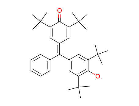 Molecular Structure of 14635-89-3 (Phenoxy,
4-[[3,5-bis(1,1-dimethylethyl)-4-oxo-2,5-cyclohexadien-1-ylidene]phenyl
methyl]-2,6-bis(1,1-dimethylethyl)-)