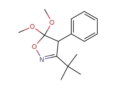 Molecular Structure of 111271-10-4 (3-<i>tert</i>-butyl-5,5-dimethoxy-4-phenyl-4,5-dihydro-isoxazole)
