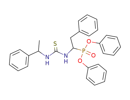Phosphonic acid,
[2-phenyl-1-[[[(1-phenylethyl)amino]thioxomethyl]amino]ethyl]-, diphenyl
ester