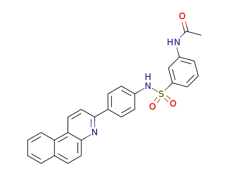 3-acetylamino-benzenesulfonic acid-(4-benzo[<i>f</i>]quinolin-3-yl-anilide)