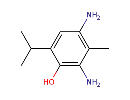 Molecular Structure of 748098-62-6 (2,4-diamino-6-isopropyl-3-methyl-phenol)