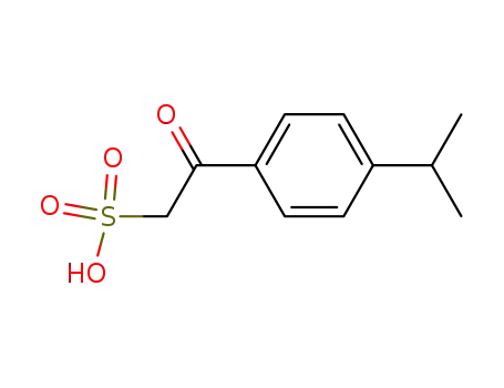 Molecular Structure of 100059-60-7 (2-(4-isopropyl-phenyl)-2-oxo-ethanesulfonic acid)