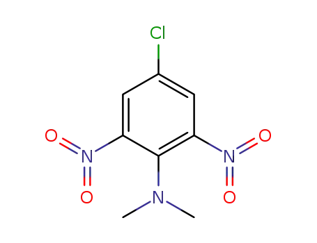 Molecular Structure of 10156-68-0 (Benzenamine, 4-chloro-N,N-dimethyl-2,6-dinitro-)