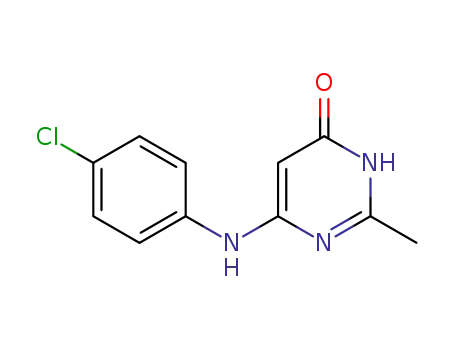 6-(4-chloro-anilino)-2-methyl-3<i>H</i>-pyrimidin-4-one