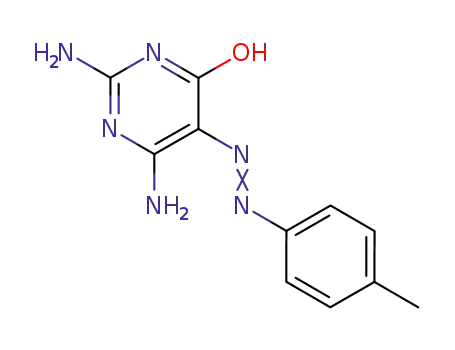 Molecular Structure of 5822-55-9 (2,6-diamino-pyrimidin-4,5-dione 5-(<i>p</i>-tolylhydrazone))