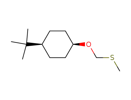 Molecular Structure of 61865-91-6 (Cyclohexane, 1-(1,1-dimethylethyl)-4-[(methylthio)methoxy]-, cis-)