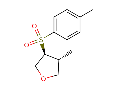 Molecular Structure of 89478-95-5 (Furan, tetrahydro-3-methyl-4-[(4-methylphenyl)sulfonyl]-, cis-)