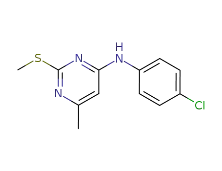 (4-chloro-phenyl)-(6-methyl-2-methylsulfanyl-pyrimidin-4-yl)-amine