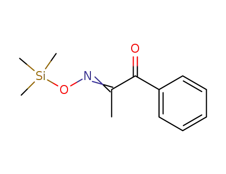 Molecular Structure of 54731-47-4 (1-Phenylpropan-1,2-dion-(O-trimethylsilyloxim<sup>(2)</sup>))