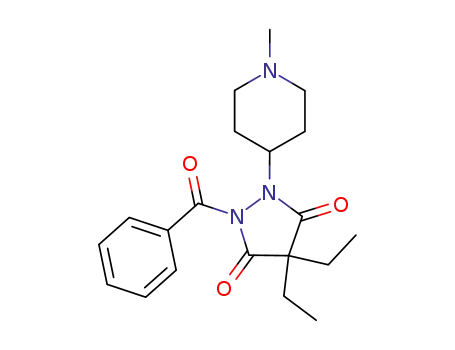 1-benzoyl-4,4-diethyl-2-(1-methyl-piperidin-4-yl)-pyrazolidine-3,5-dione