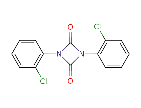 Molecular Structure of 27272-50-0 (1,3-Diazetidine-2,4-dione, 1,3-bis(2-chlorophenyl)-)