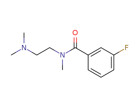 Molecular Structure of 20916-88-5 (3-Fluorbenzoesaeure-N-methylN-(2-dimethylaminoethyl)-amid)