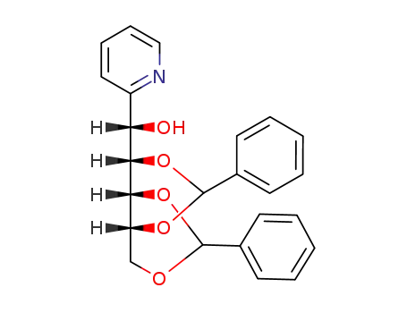 2-(2,4:3,5-di-O-benzylidene-D-glycero-D-allo-pentitol-1-yl)pyridine