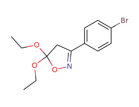 5,5-diethoxy-3-(4-bromo-phenyl)-4,5-dihydro-isoxazole