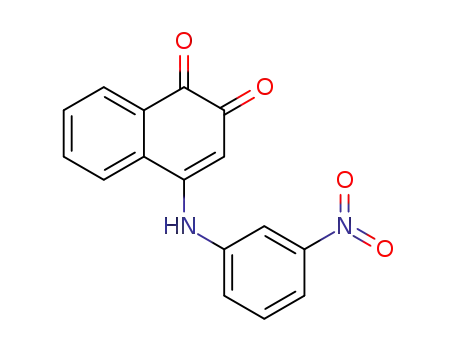 Molecular Structure of 27829-07-8 (4-(3-nitro-anilino)-[1,2]naphthoquinone)