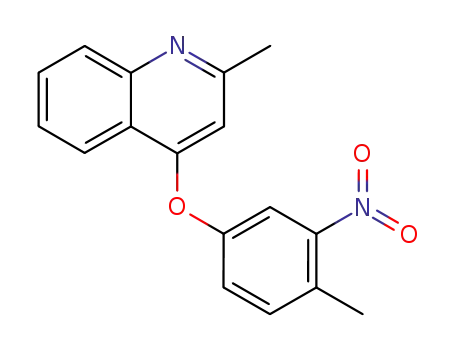 Molecular Structure of 858451-94-2 (2-methyl-4-(4-methyl-3-nitro-phenoxy)-quinoline)