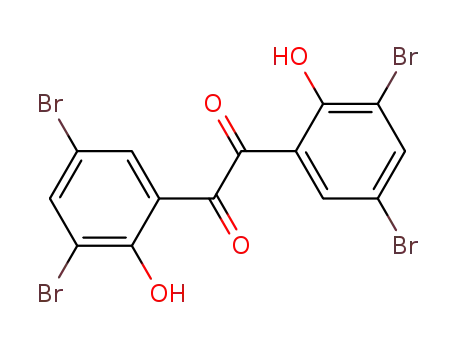 Molecular Structure of 29686-62-2 (Ethanedione,bis(3,5-dibromo-2-hydroxyphenyl)- (9CI))
