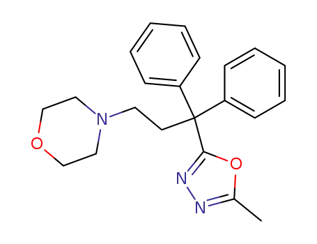 4-[3-(5-methyl-[1,3,4]oxadiazol-2-yl)-3,3-diphenyl-propyl]-morpholine