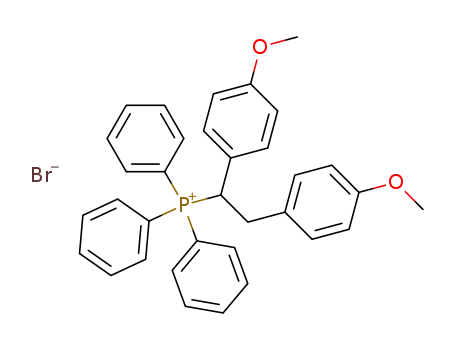 Triphenyl-<1,2-bis-(4-methoxyphenyl)-aethyl>-phosphoniumbromid