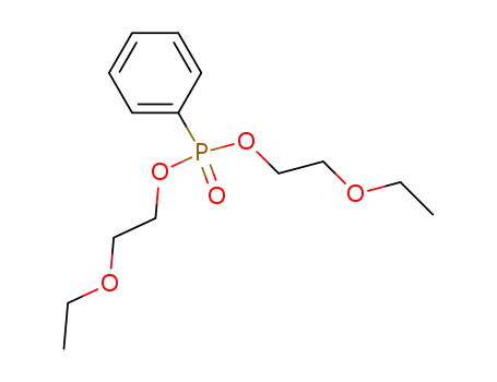 Molecular Structure of 23041-22-7 (phenyl-phosphonic acid bis-(2-ethoxy-ethyl ester))