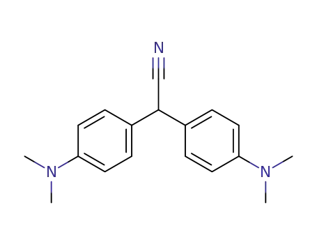 Molecular Structure of 74266-38-9 (bis-(4-dimethylamino-phenyl)-acetonitrile)