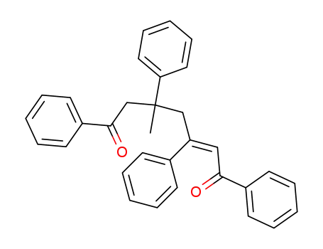 Molecular Structure of 27889-19-6 (2-Heptene-1,7-dione,5-methyl-1,3,5,7-tetraphenyl-)