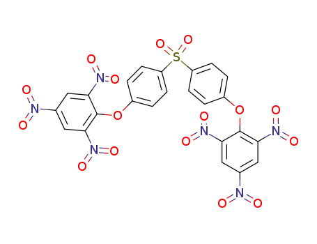 Molecular Structure of 119722-28-0 (bis-(4-picryloxy-phenyl)-sulfone)