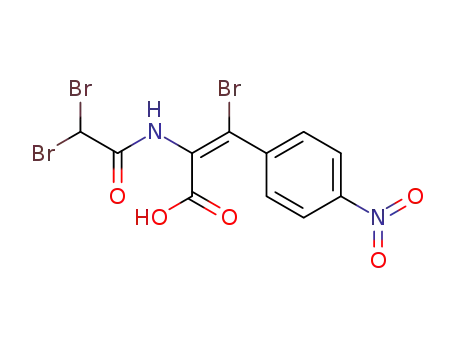 β-bromo-α-(2,2-dibromo-acetylamino)-4-nitro-cinnamic acid