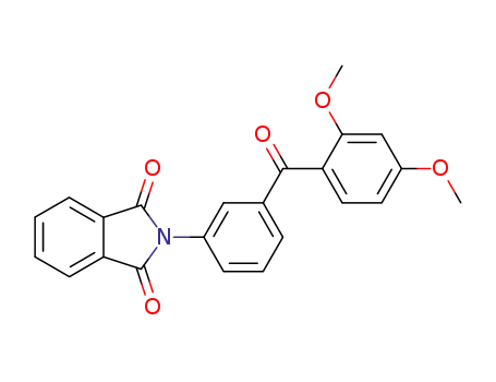 Molecular Structure of 112322-37-9 (<i>N</i>-[3-(2,4-dimethoxy-benzoyl)-phenyl]-phthalimide)