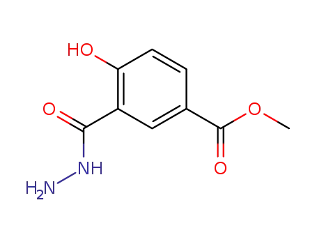 Molecular Structure of 98953-42-5 (4-hydroxy-isophthalic acid-3-hydrazide-1-methyl ester)