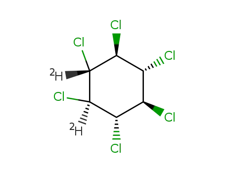 (+/-)-1<i>r</i>,2<i>t</i>,3<i>c</i>,4<i>t</i>,5<i>c</i>,6<i>t</i>-hexachloro-1,2<i>c</i>-dideuterio-cyclohexane