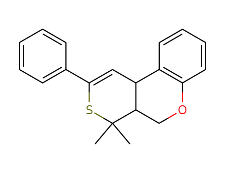 4H,5H-Thiopyrano[3,4-c][1]benzopyran,
4a,10b-dihydro-4,4-dimethyl-2-phenyl-