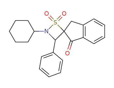 2'-cyclohexyl-1',1'-dioxo-3'-phenyl-1'λ<sup>6</sup>-spiro[indan-2,4'-[1,2]thiazetidin]-1-one