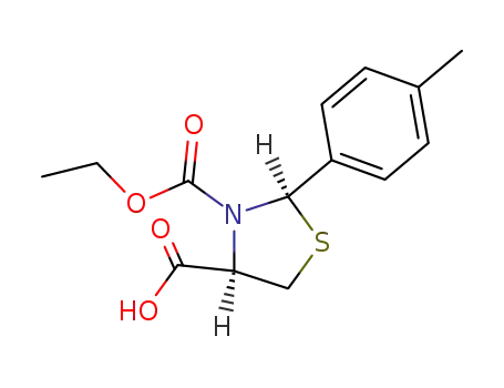 (4<i>R</i>)-2<i>c</i>-<i>p</i>-tolyl-thiazolidine-3,4<i>r</i>-dicarboxylic acid 3-ethyl ester