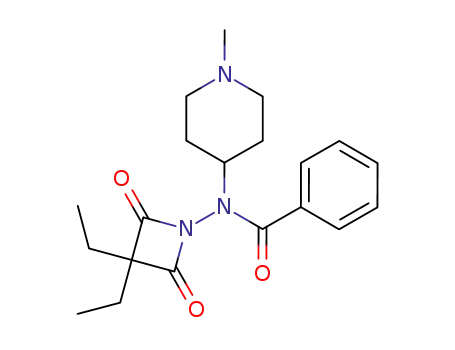3,3-diethyl-1-[benzoyl-(1-methyl-[4]piperidyl)-amino]-azetidine-2,4-dione