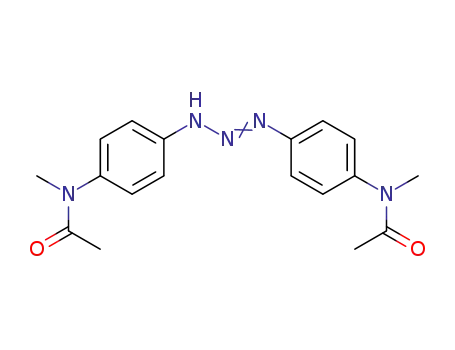 Molecular Structure of 114224-23-6 (1,3-bis-[4-(<i>N</i>-methyl-acetylamino)-phenyl]-triazene)
