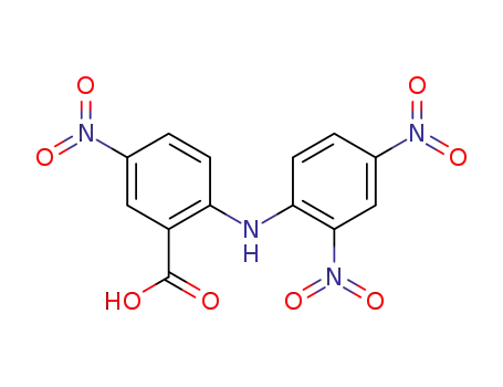 Molecular Structure of 730961-98-5 (2-(2,4-dinitro-anilino)-5-nitro-benzoic acid)