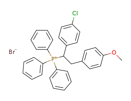 Triphenyl-<1-(4-chlor-phenyl)-2-(4-methoxyphenyl)-aethyl>-phosphoniumbromid