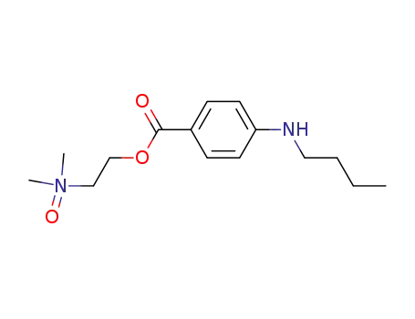 Molecular Structure of 55750-02-2 (4-butylamino-benzoic acid-[2-(dimethyl-oxy-amino)-ethyl ester])